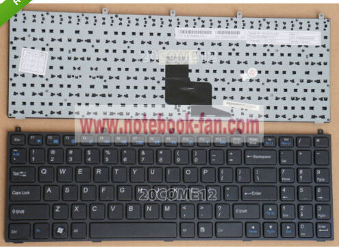 new Clevo MP-08J43US-430 6-00-M9800-014-1 Keyboard US - Click Image to Close